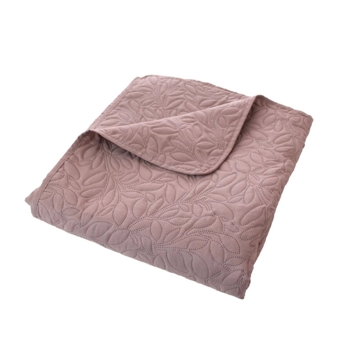 Couvre-lit en microfibre Rosace rose, EDEN