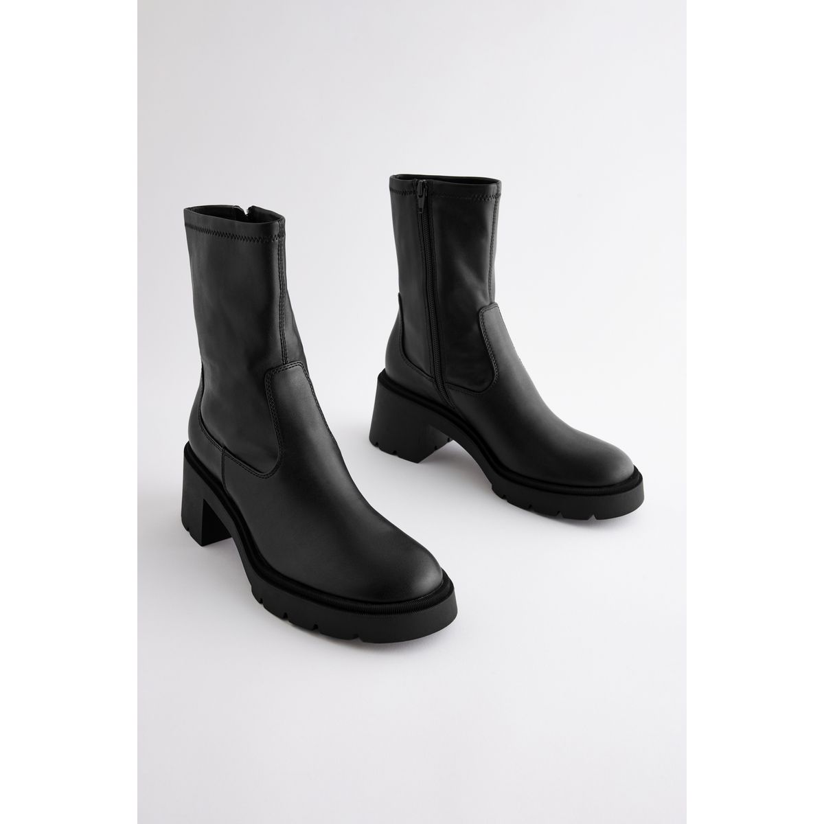 Bottines souples semelle épaisse noir, NEXT