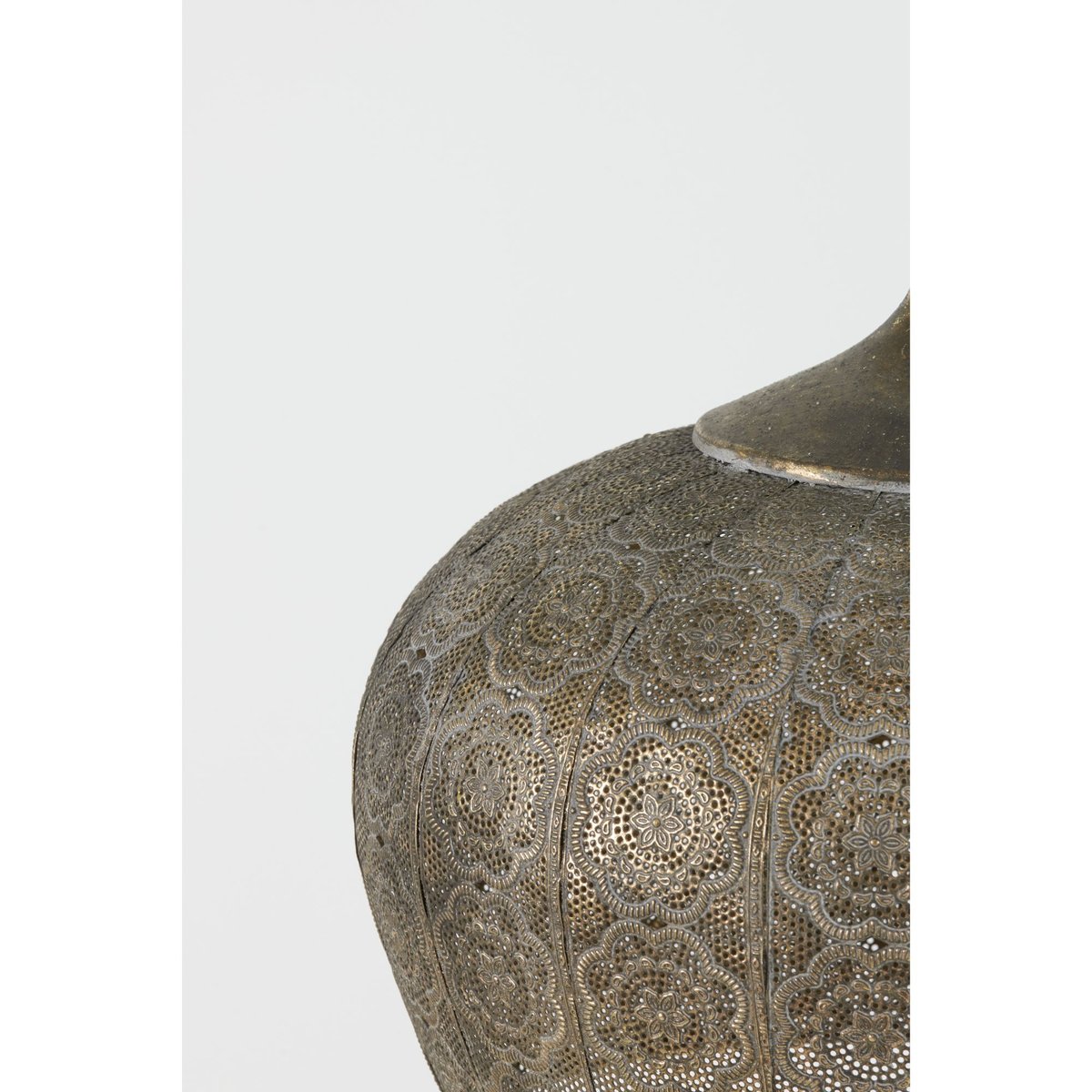 Lampe Suspendue Métal EMINE marron, LIGHT & LIVING 