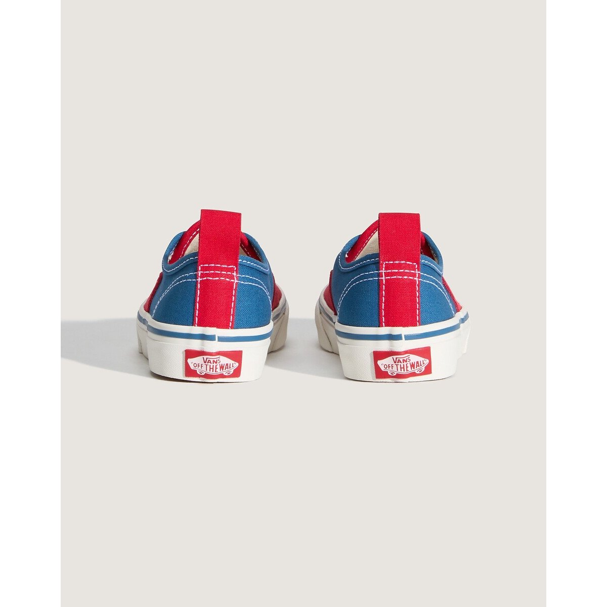 Baskets basses, à lacets élastiqués, AUTHENTIC bleu/rouge, VANS