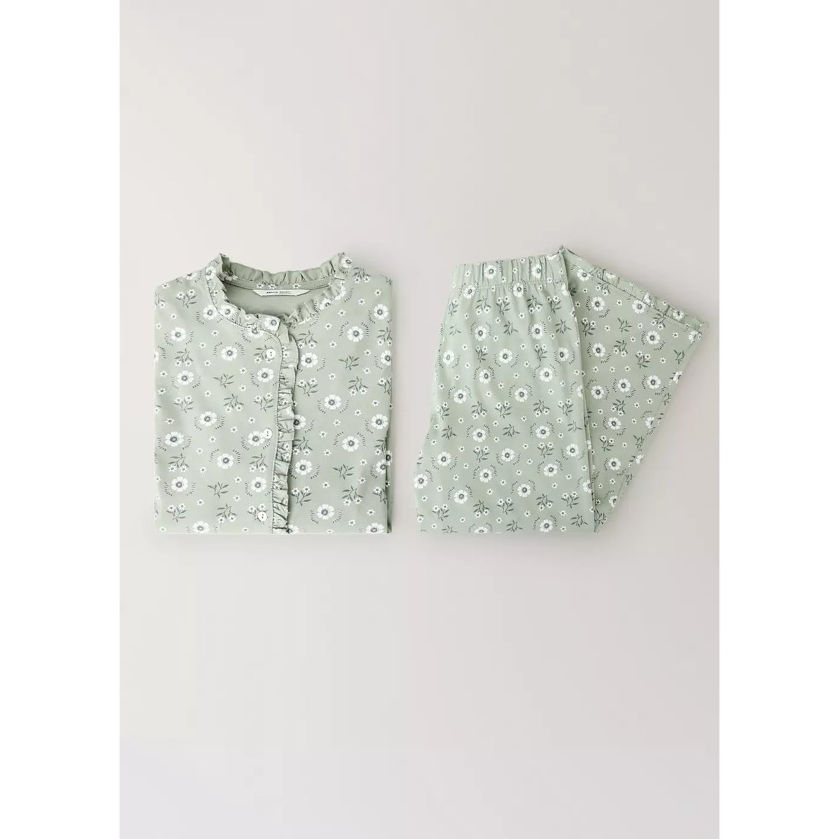 Pyjama imprimé fleuri vert pastel, MANGO KIDS