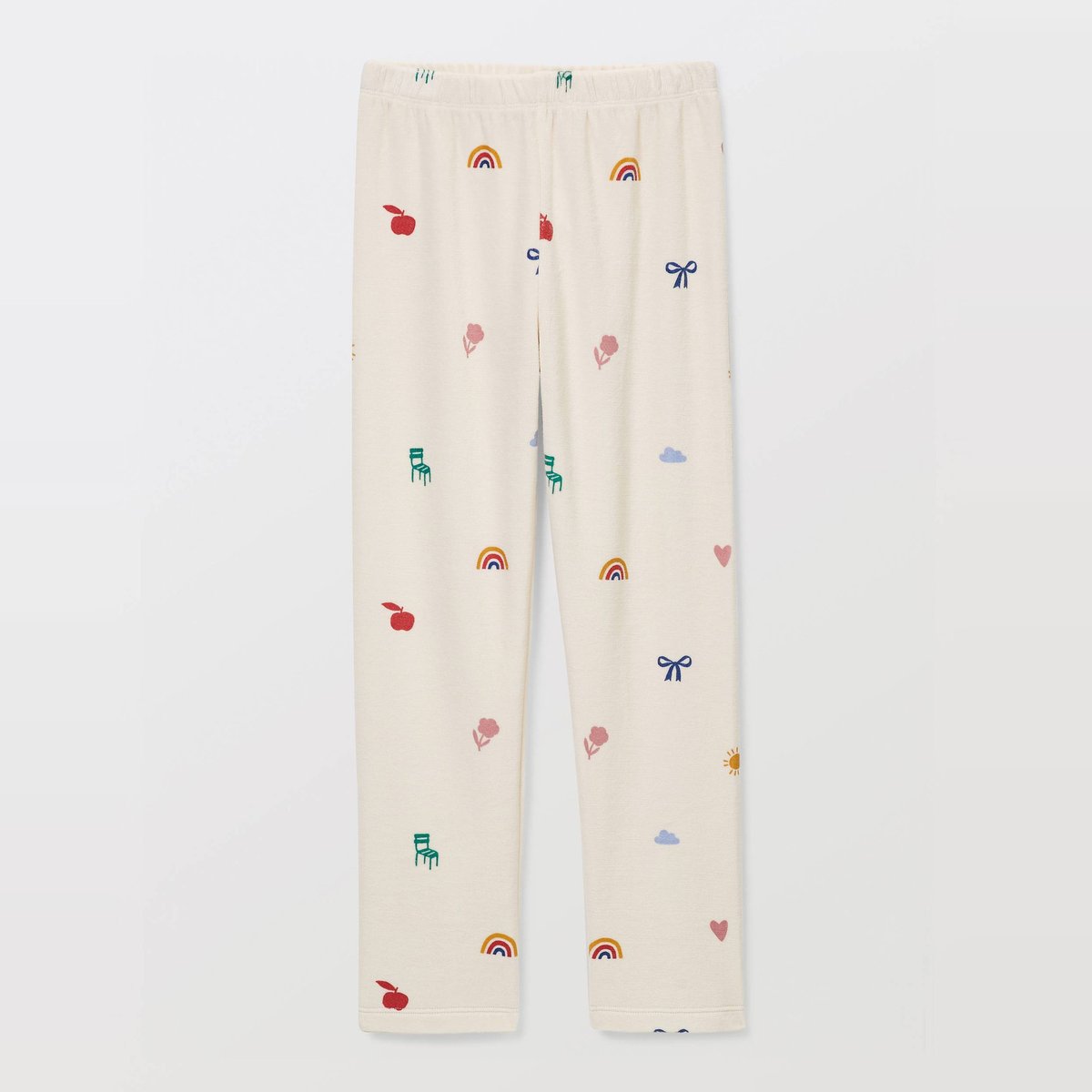 Pyjama velours manches longues imprimé en coton BIO naturel, MONOPRIX