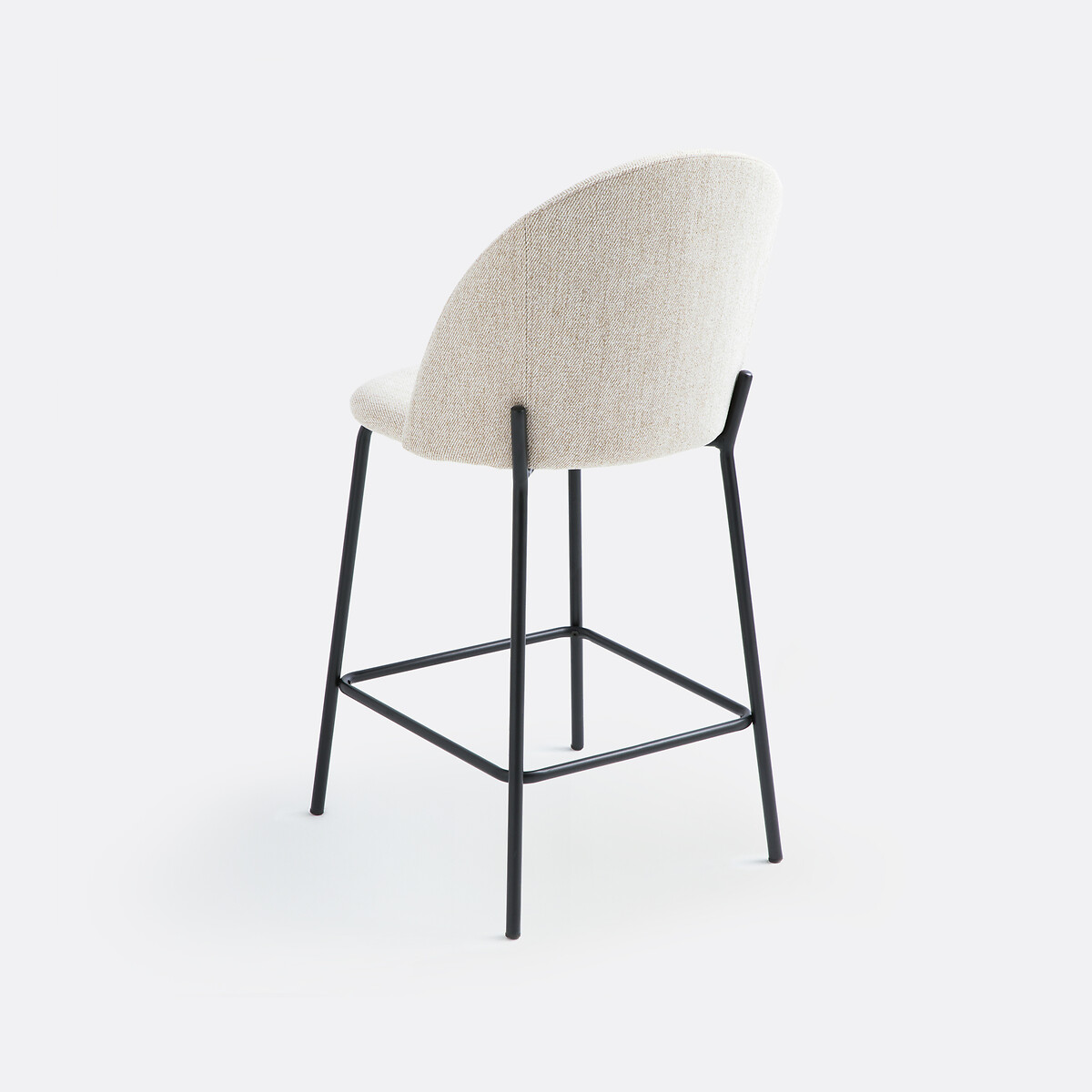 Set of 2 Nordie marl fabric bar stools beige marl, LA REDOUTE INTERIEURS