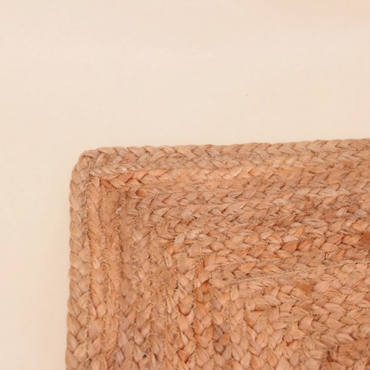 Tapis rectangulaire en jute 120x170cm beige, ORNAMI