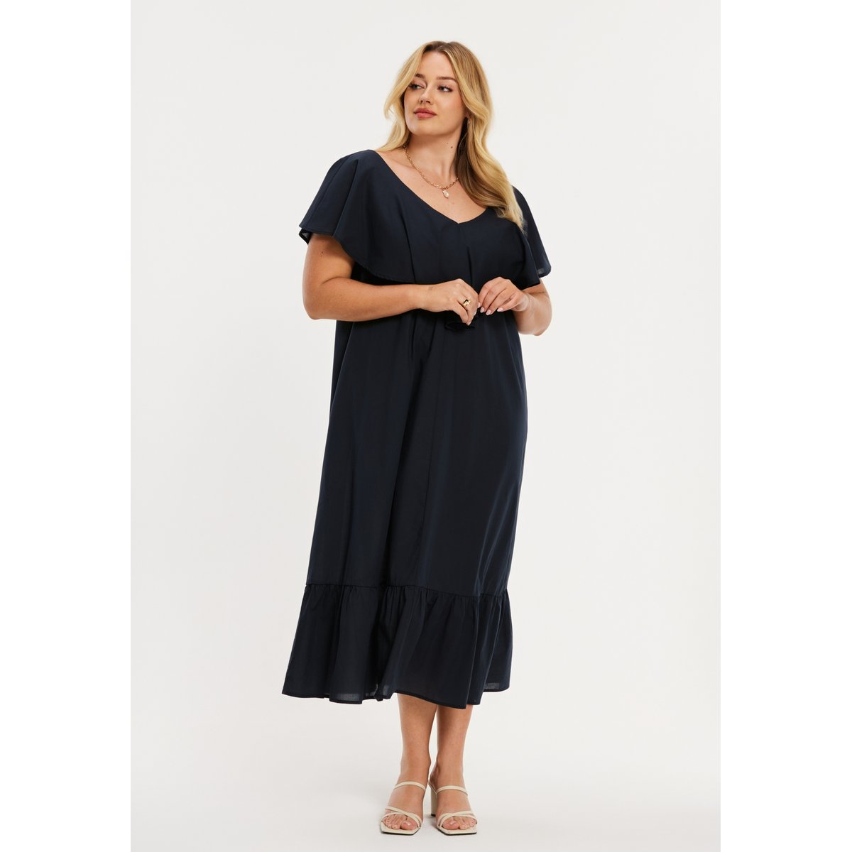 Robe sans manches bleu, YOEK