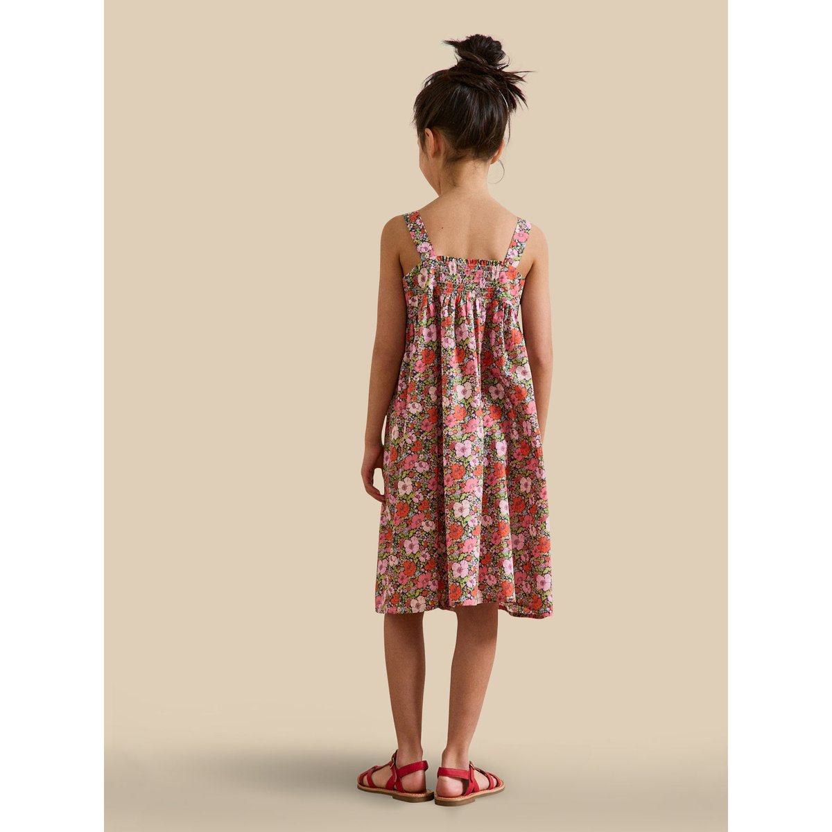Robe tissu Liberty Meadow Song liberty meadow song corail, CYRILLUS