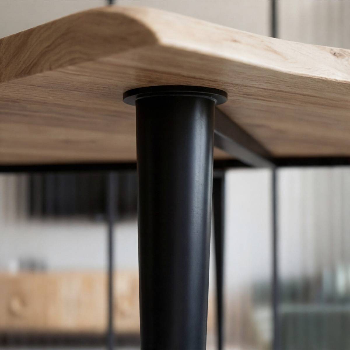 Table à manger en bois d'acacia TREE bois clair, MADE IN MEUBLES 
