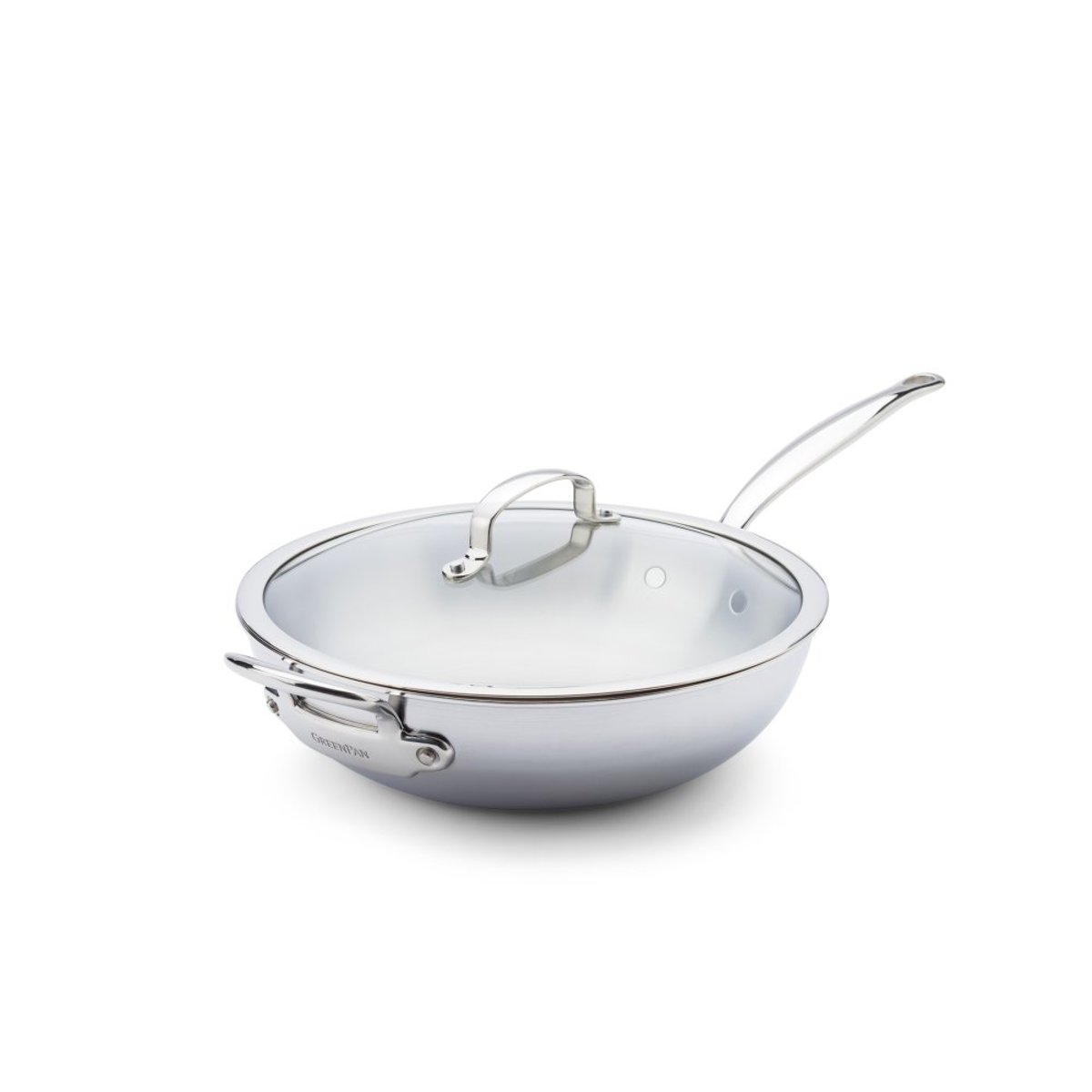Wok Première 5Ply 30 cm argent / métallique, GREENPAN