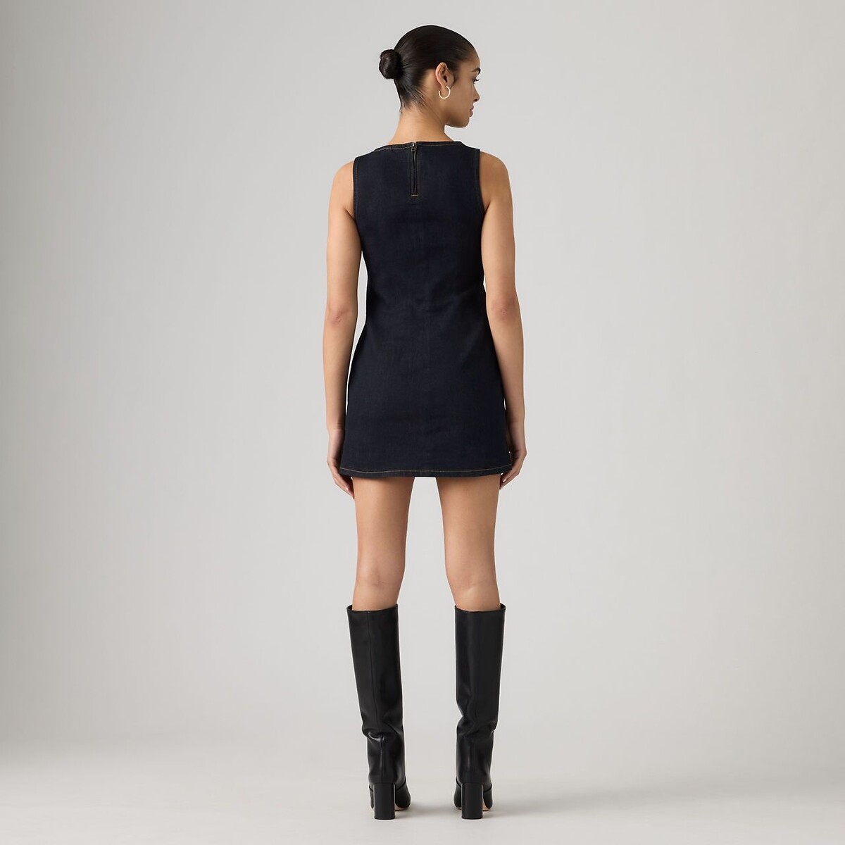 Robe denim courte sans manches col rond denim brut, LEVI'S