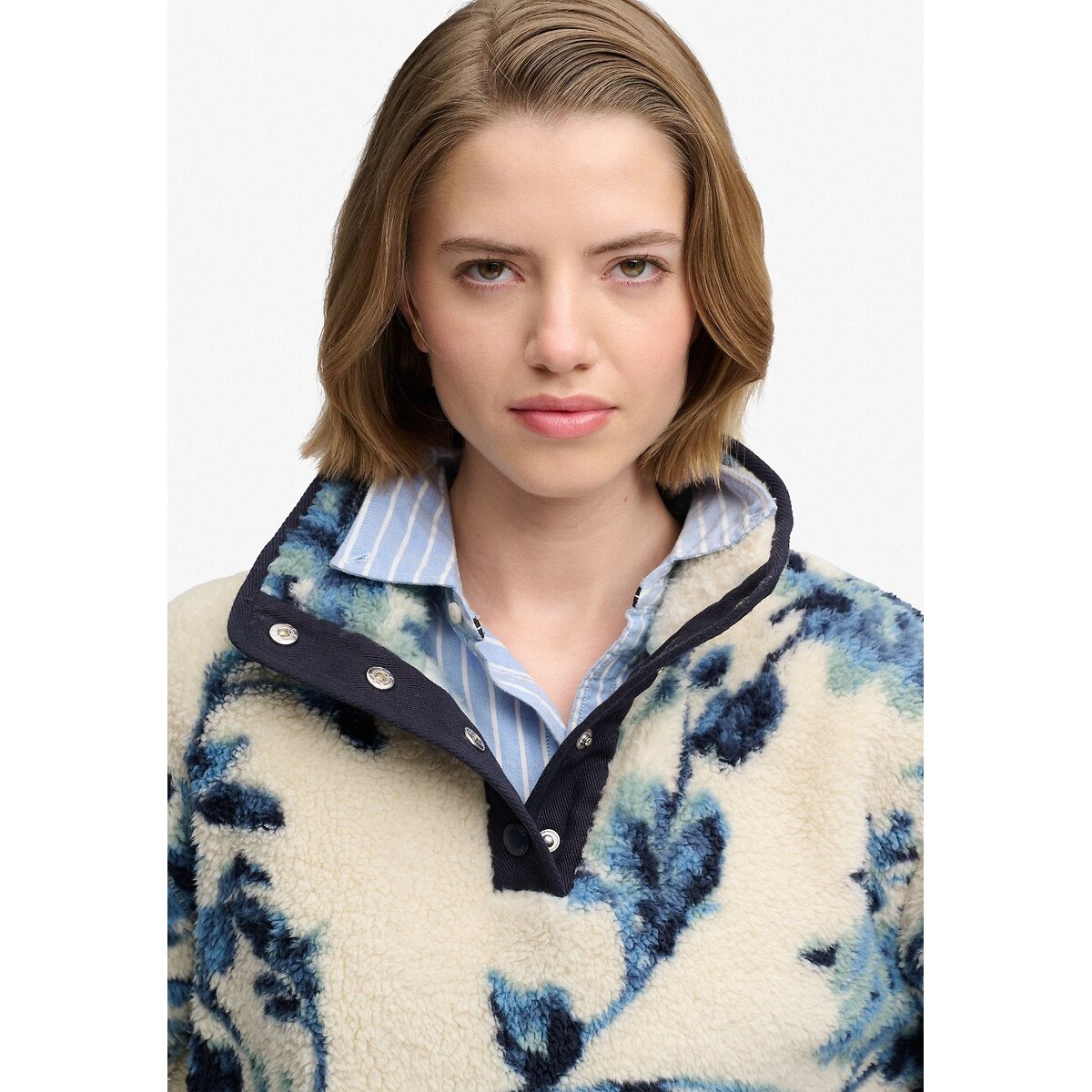 Sudadera estampada estampado azul, SUPERDRY