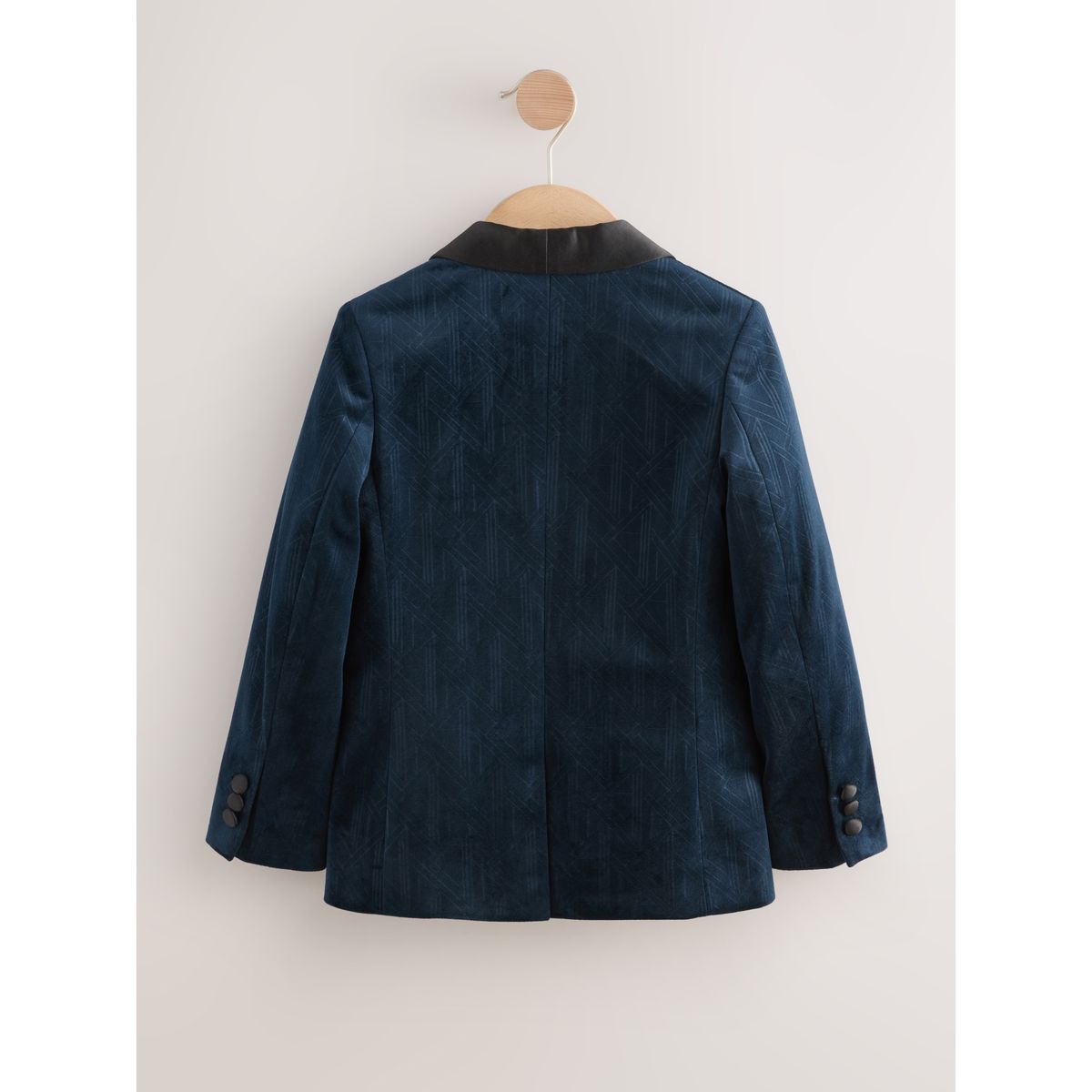 Blazer en velours texturé bleu marine, NEXT