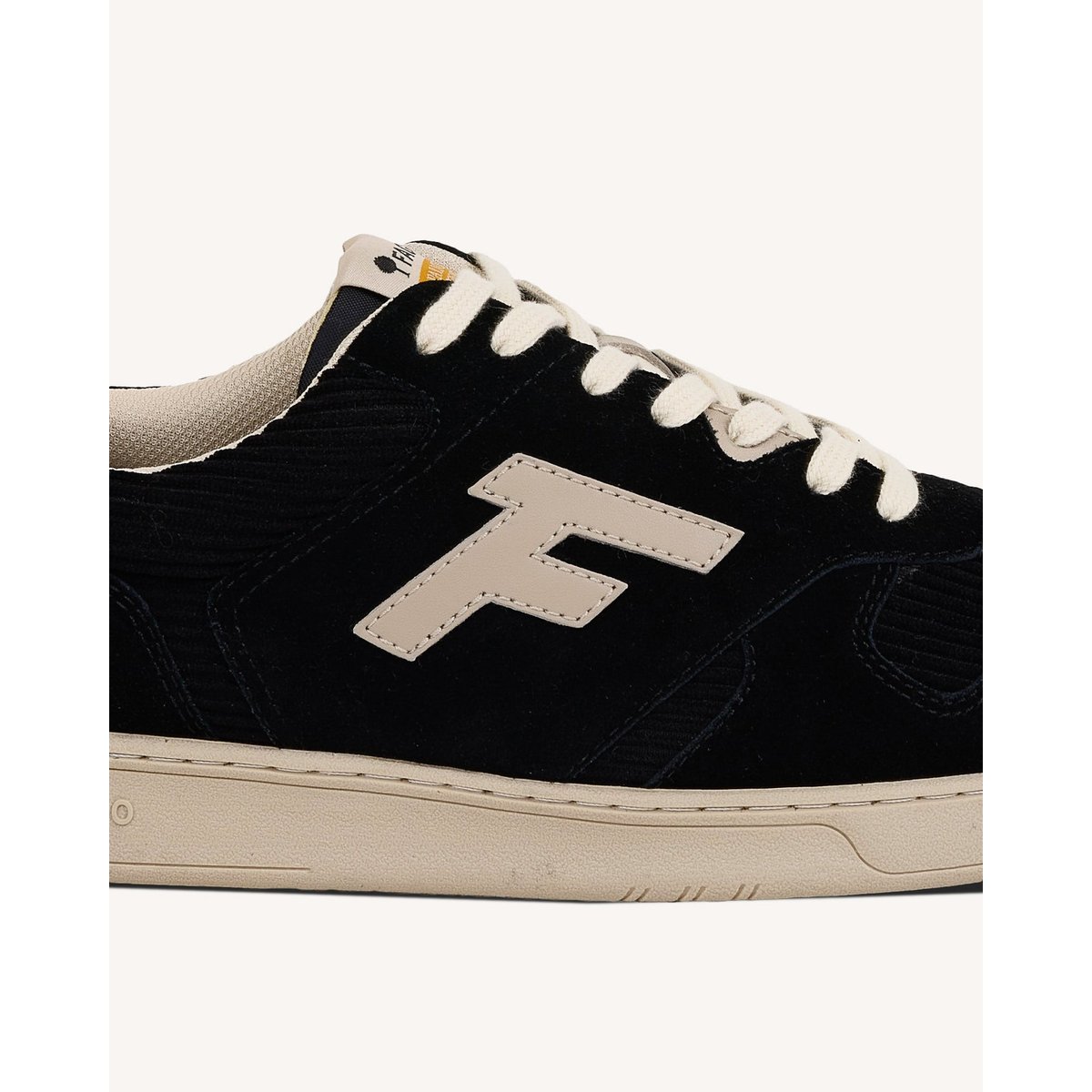 Baskets cuir PALMER noir, FAGUO