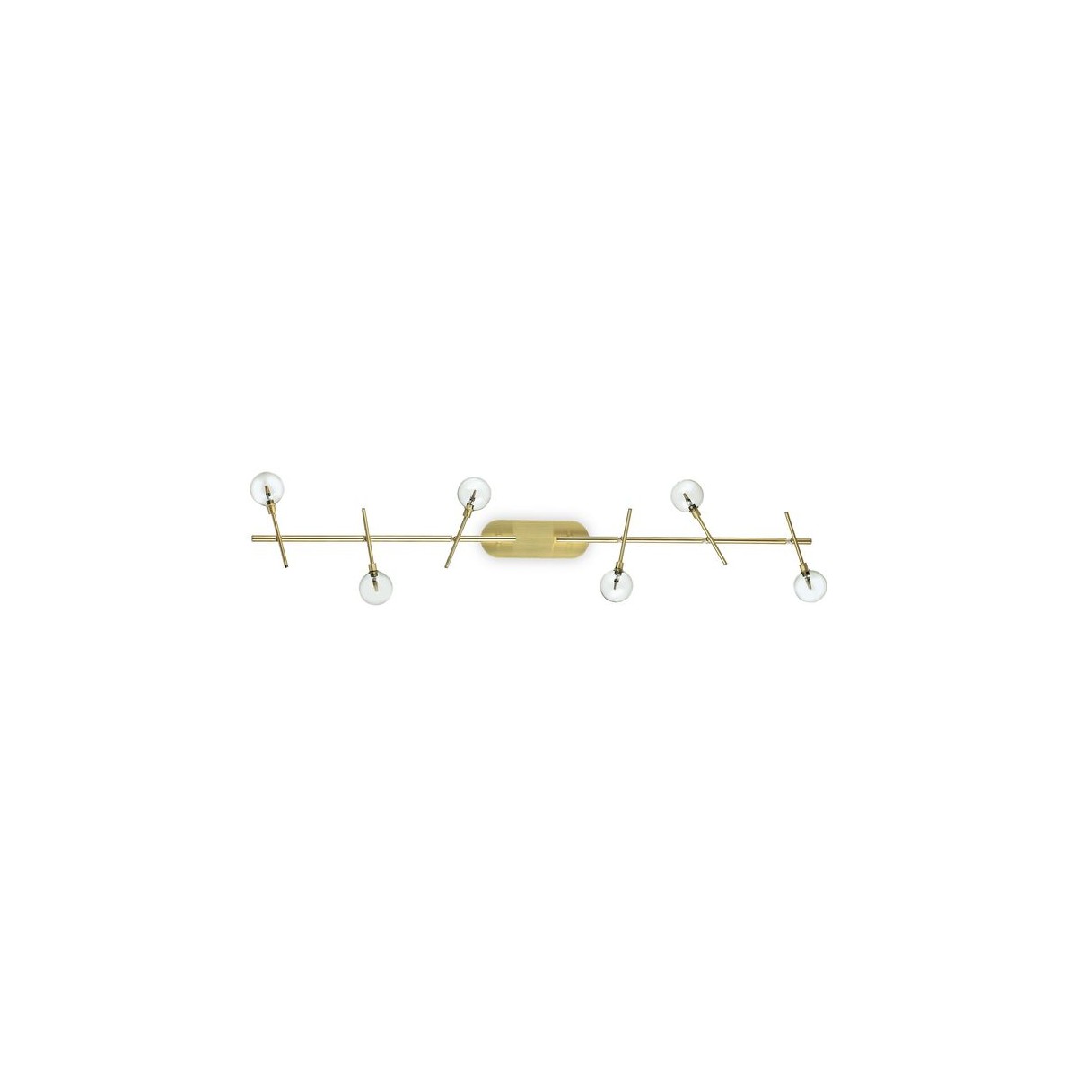 Plafonnier MARACAS laiton antique, IDEAL LUX