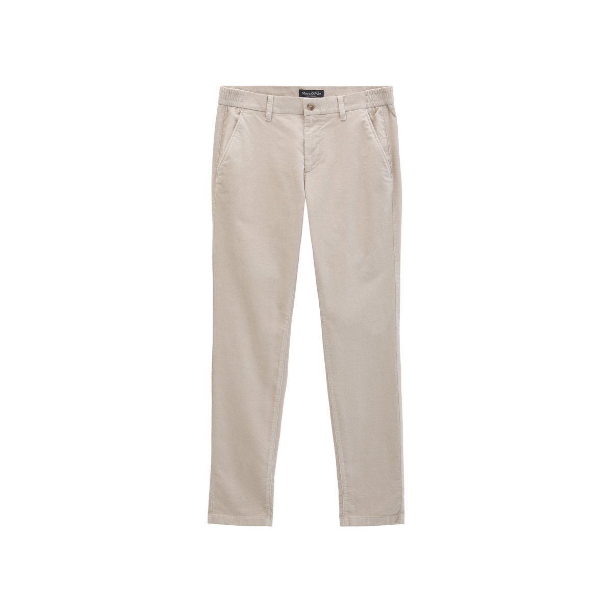 Pantalon en velours côtelé, modèle Stig, coupe jogger en coton organique stretch doux beige, MARC O'POLO