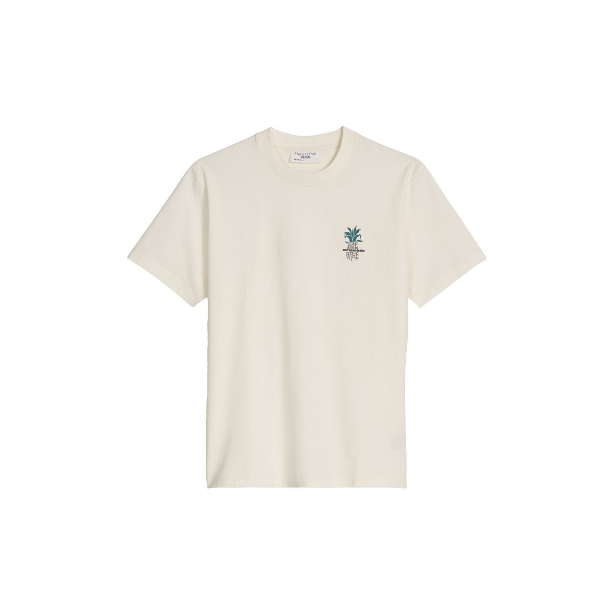 T-shirt DfC relaxed en pur coton bio blanc naturel, MARC O’POLO DENIM