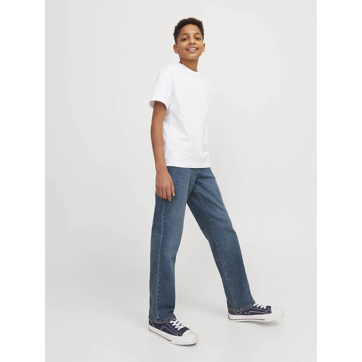 Jean droit bleu denim, JACK & JONES JUNIOR