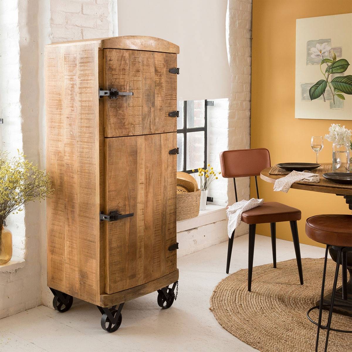 Buffet en bois de manguier IRIS bois clair, MADE IN MEUBLES