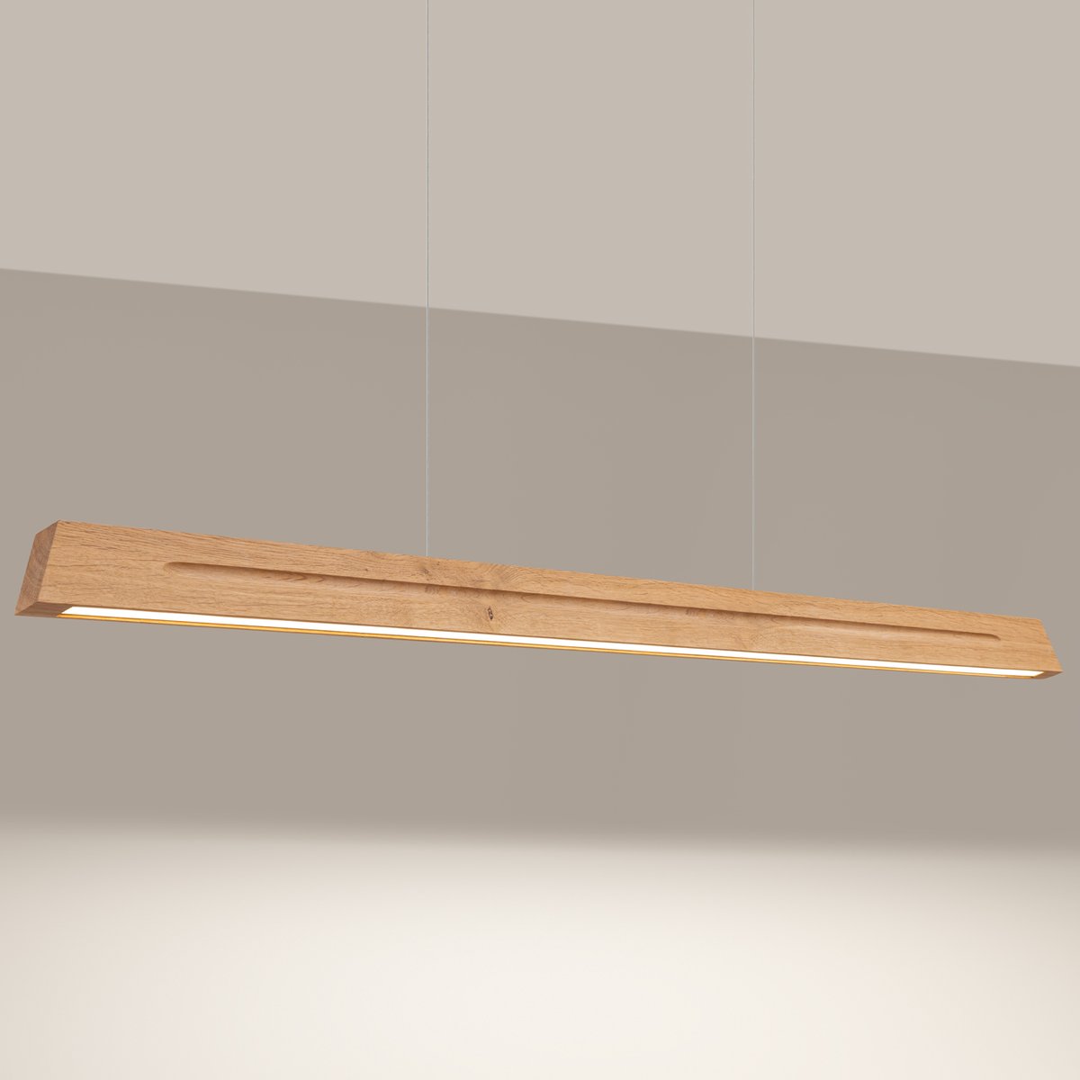 Suspension Bois Chêne LED 1 Skog chêne, EDEN