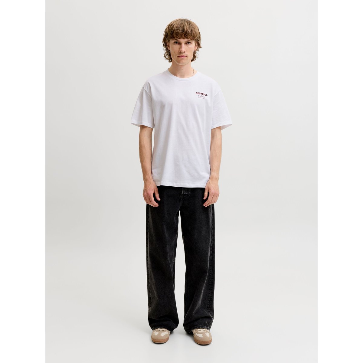 T-Shirt bright white 1, JACK & JONES