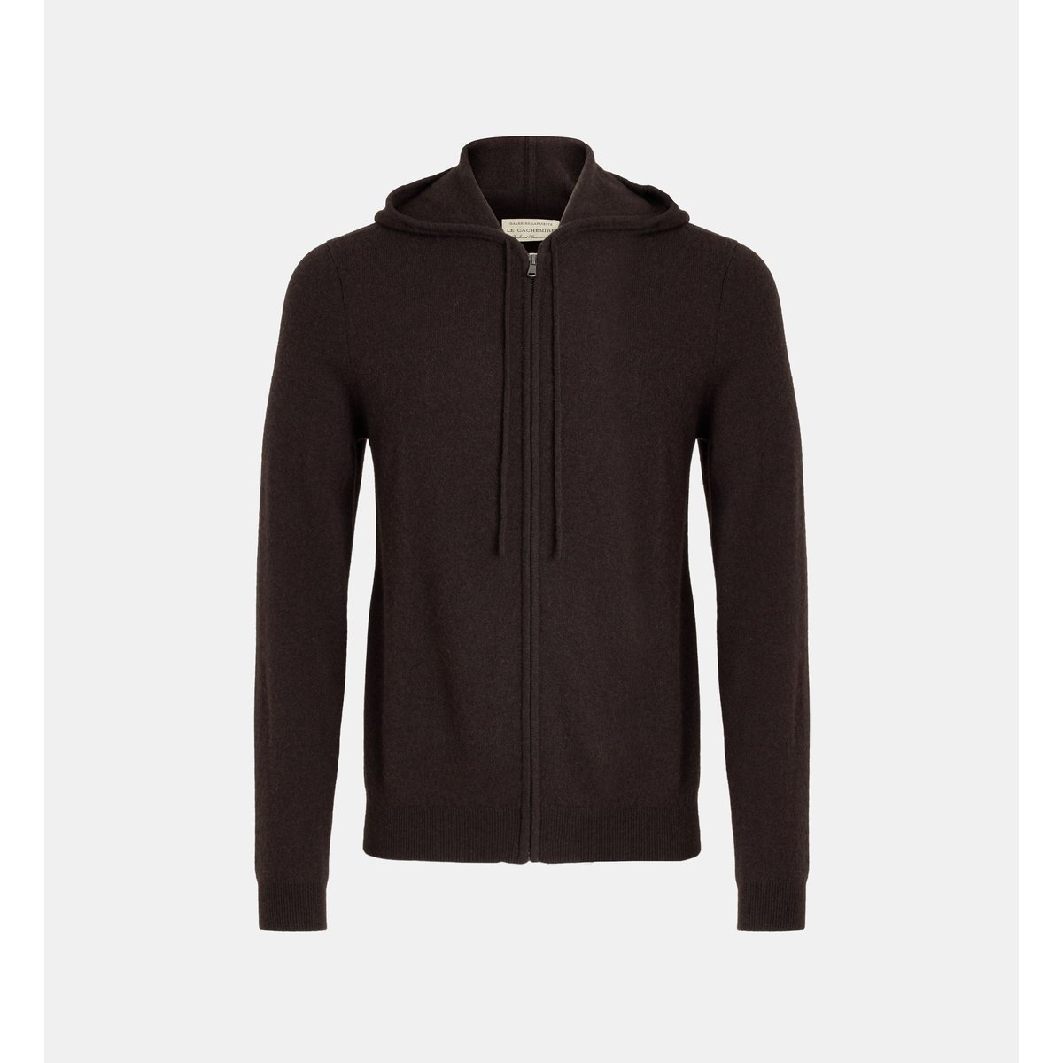 Gilet nachcap zippé capuche cachemire marron foncé, GALERIES LAFAYETTE