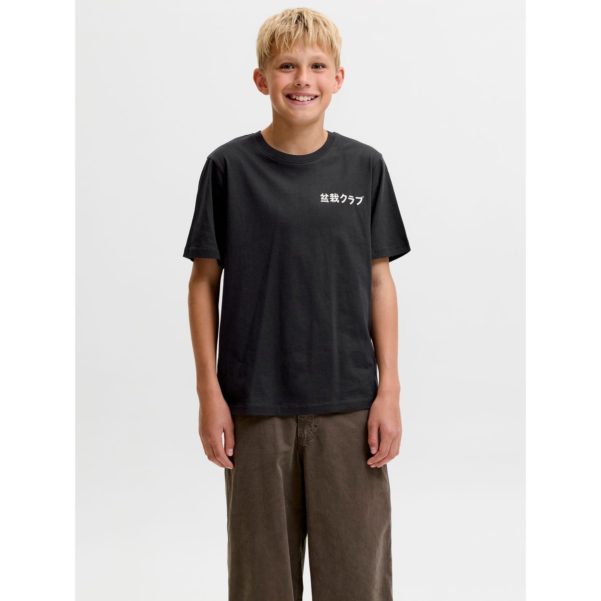 T-Shirt black 1, JACK & JONES JUNIOR