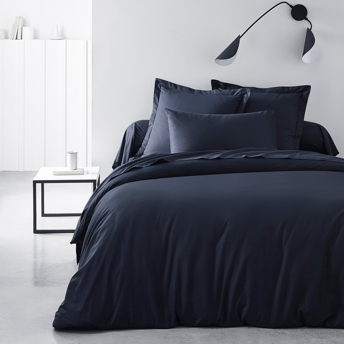 Taie d'oreiller ESSENTIAL bleu marine, TODAY