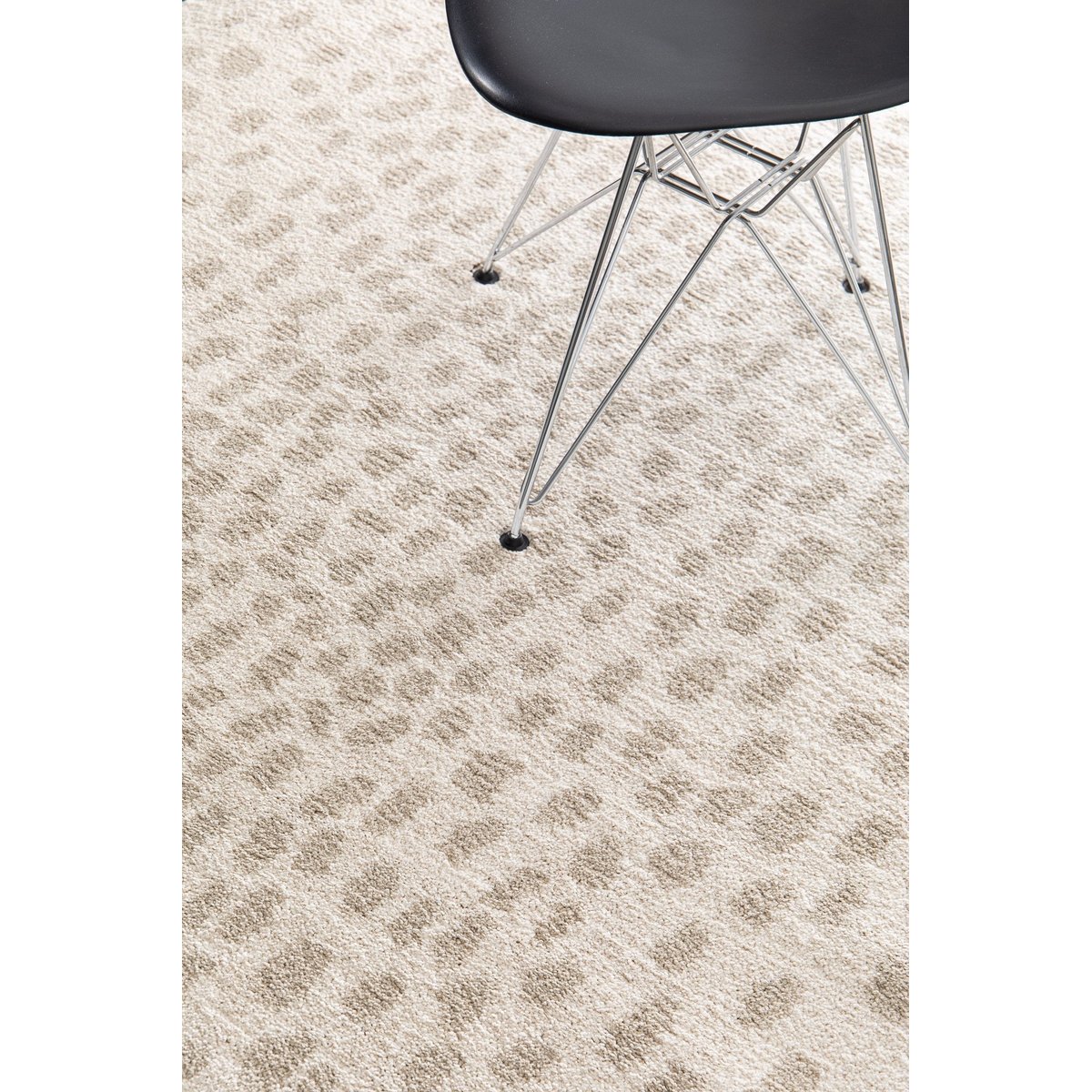 Tapis design doux et confortable LEONIE beige sable, AFK LIVING
