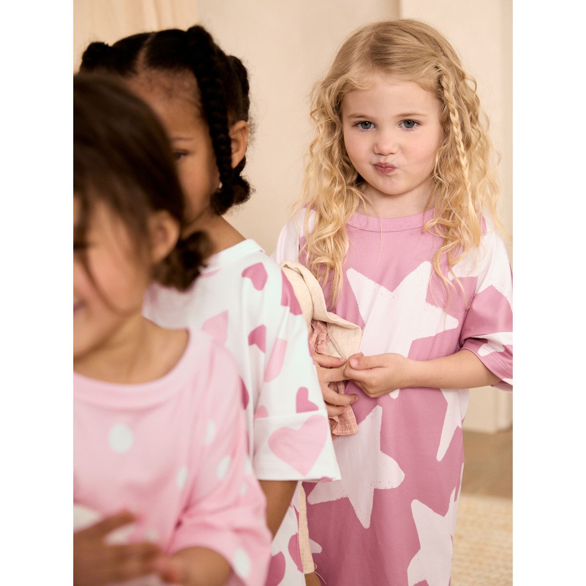 Nuisette rose et écrue, lot de 3 rose, NEXT