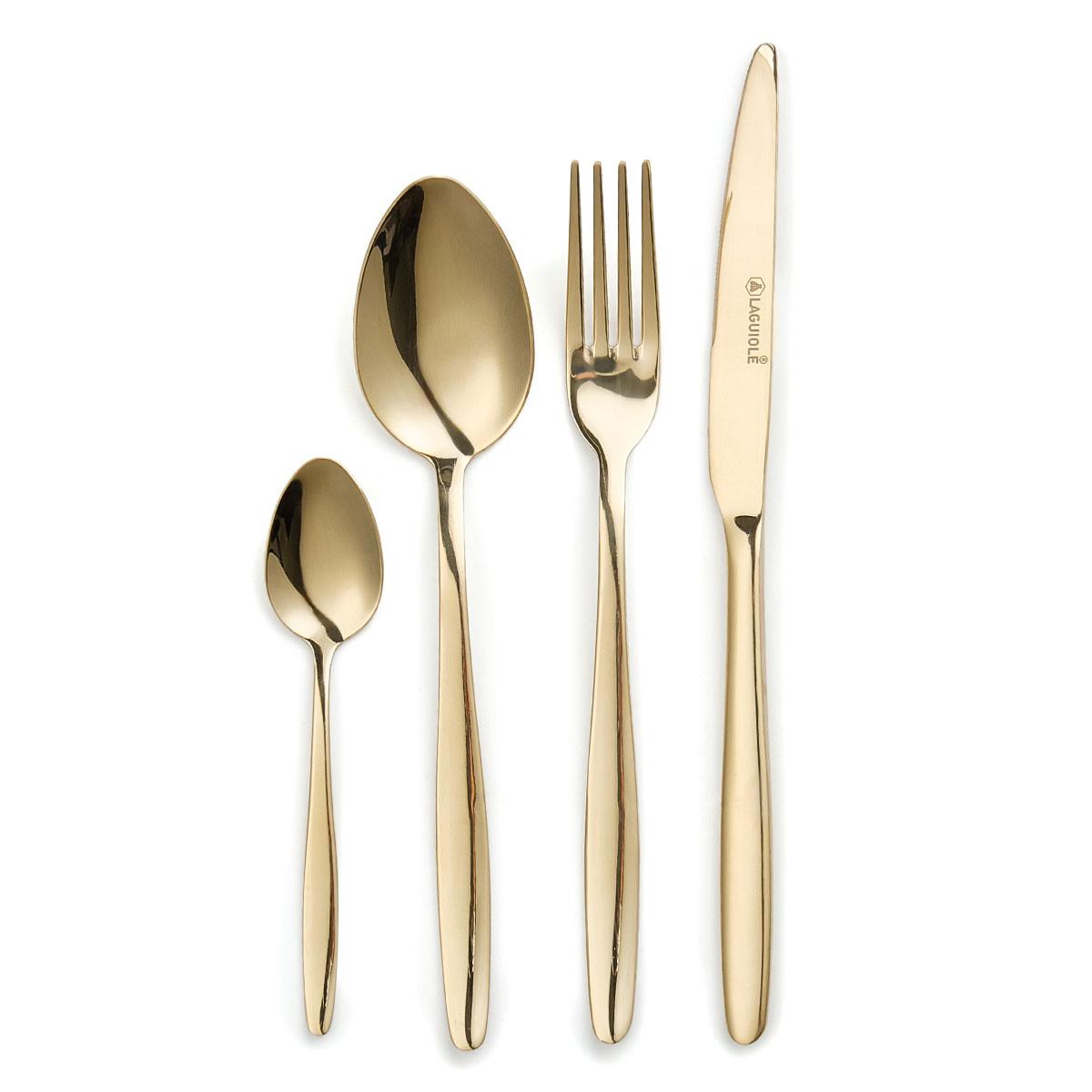 Ménagère 24 pièces - "Cléa champagne" argent, LAGUIOLE CUISSON