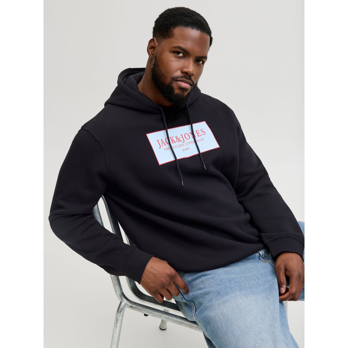 Sweat À Capuche black 1, JACK & JONES