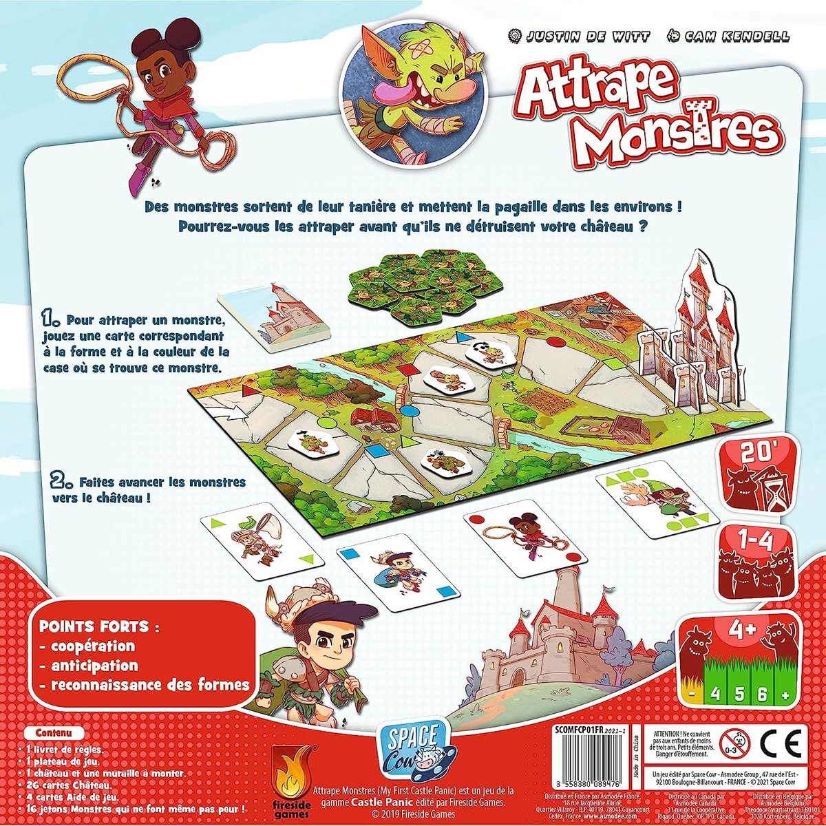 Attrape Monstres - Asmodee couleur unique, ASMODEE