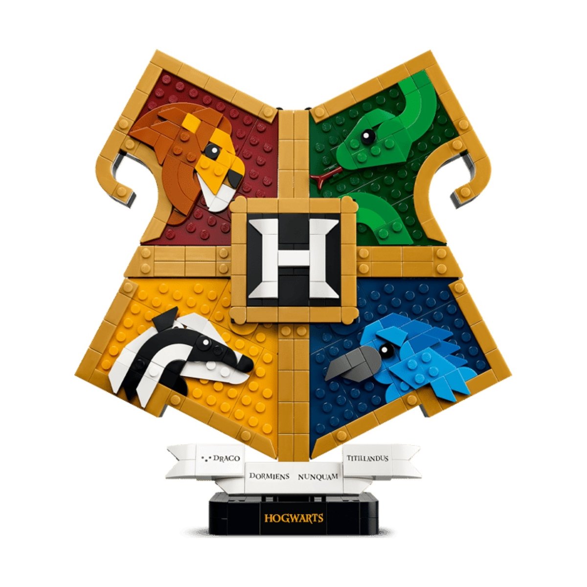 Le blason des maisons de Poudlard multicolore, LEGO