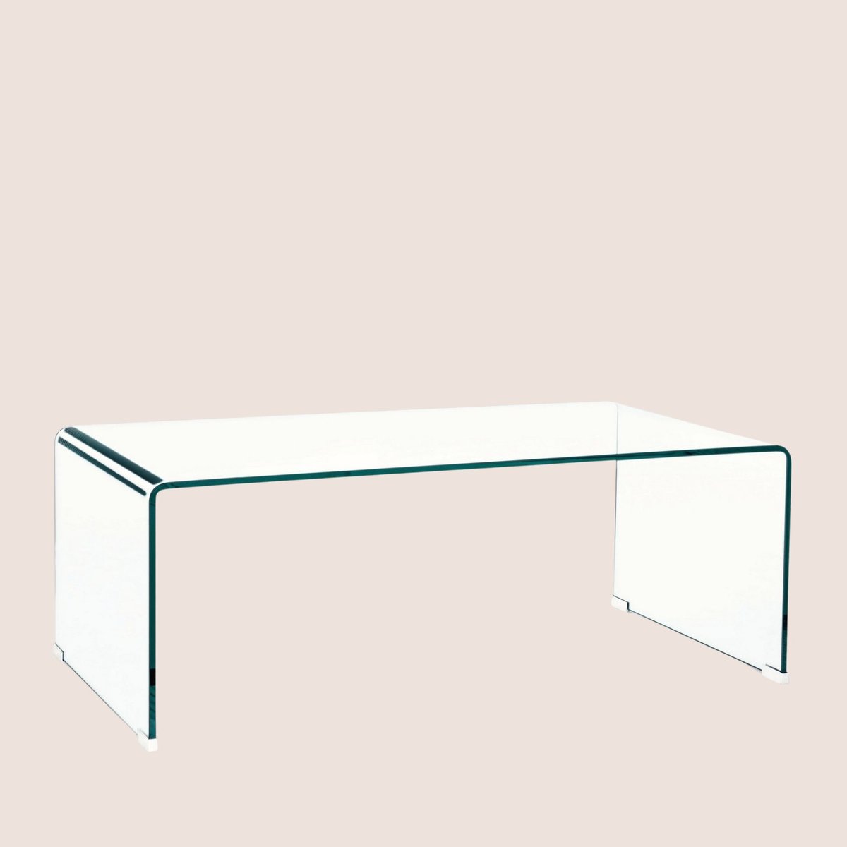 Table basse rectangulaire contemporaine en verre L120 - IDORA transparent, HELLIN, DEPUIS 1862