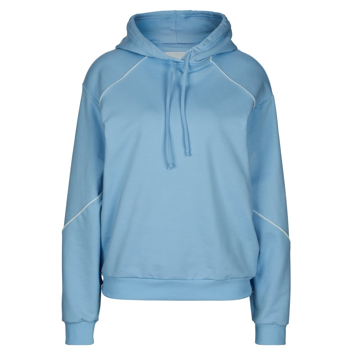 Sweat-shirt avec capuche manches longues Coton LOUNGE PAISLEY bleu placide, CALIDA