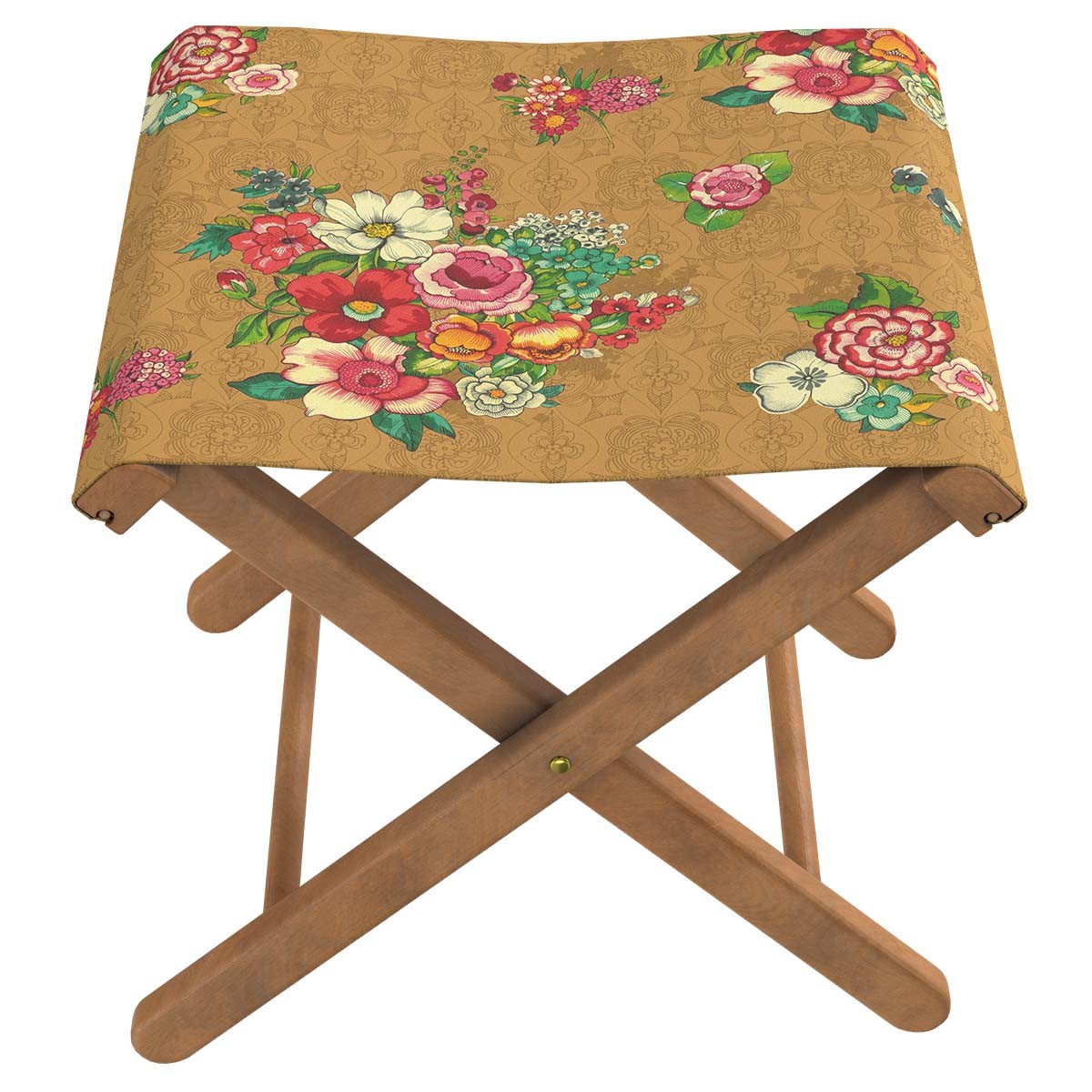 Pliant pêcheur en eucalyptus et toile outdoor, HANAMI jaune, VENT DE BOHÈME