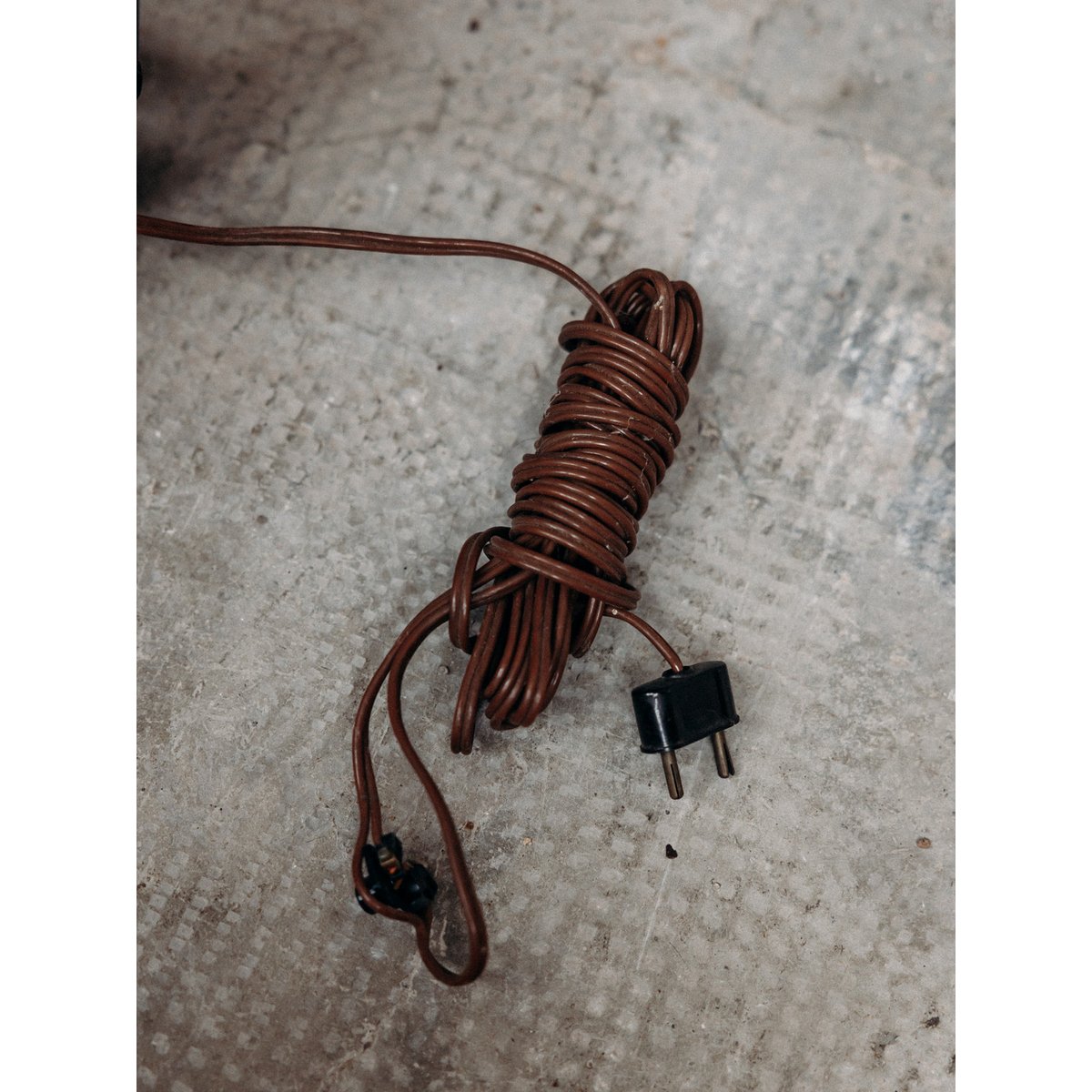 Lampe à poser en macramé Julia N°380 - Bon état noir, DEBONGOUT