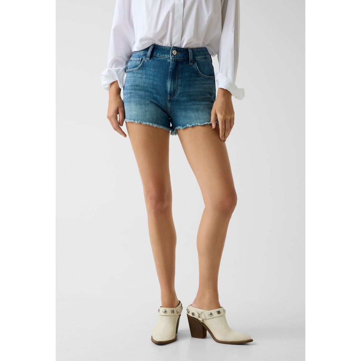 Short En Denim bleu, GUESS