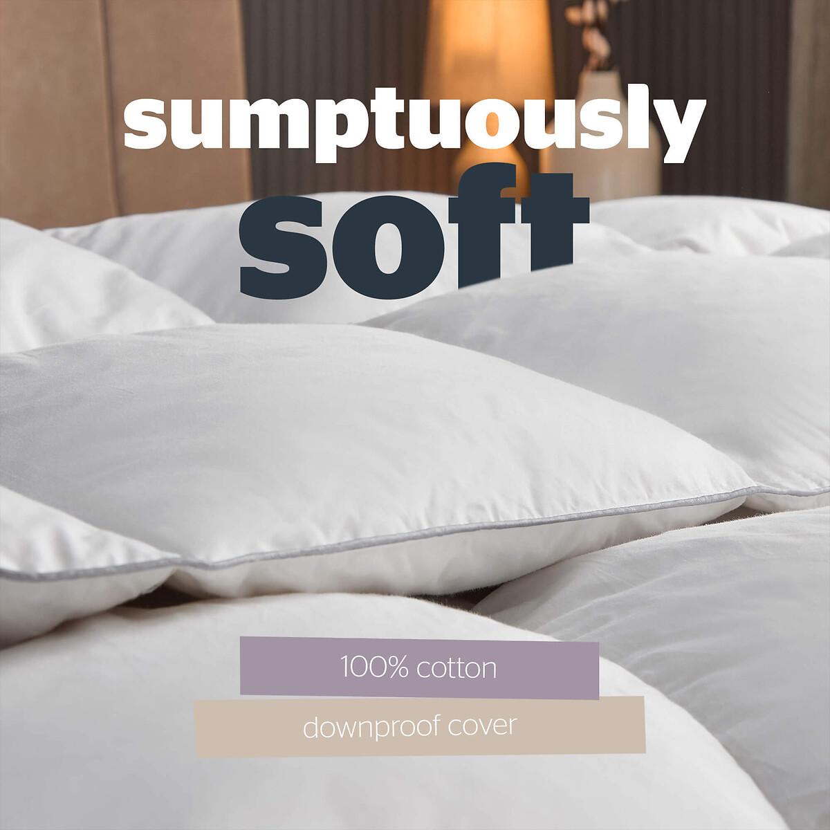Goose Feather & Down Duvet - 10.5 Tog white, SILENTNIGHT