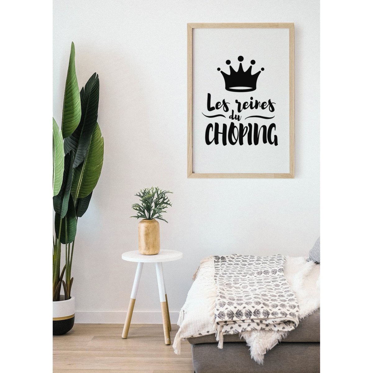 Affiche 'Les Reines du choping' blanc, L'AFFICHERIE