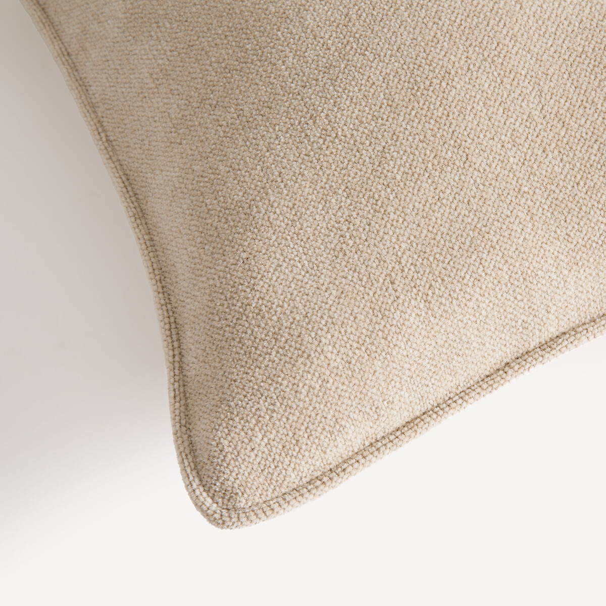 Housse de coussin, velours chenille, Albon ivoire, AM.PM