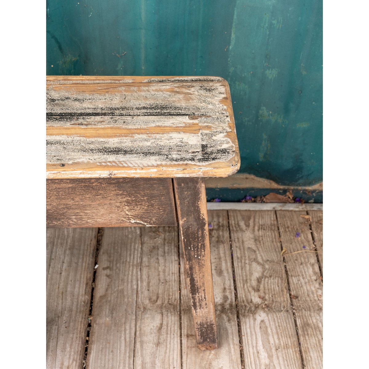 Banc en bois Antoine N°466 - Bon état bois foncé, DEBONGOUT