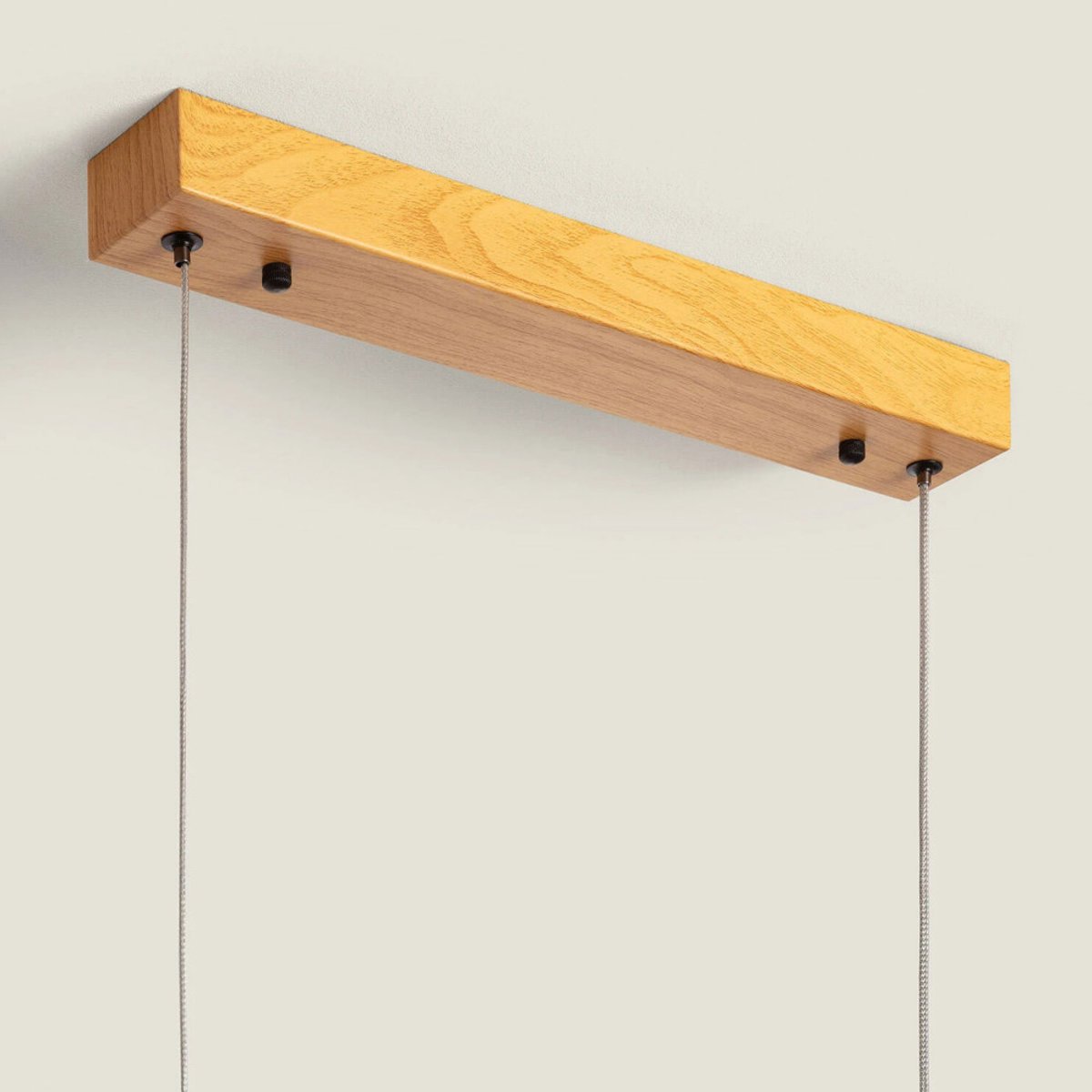 Suspension linéaire en aluminium L120cm- LUMAE bois clair, DRAWER
