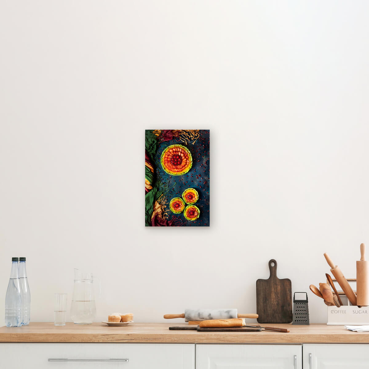 Tableau Mural Fruits Colorés CUISINE tableaux sur toile-rouge, CEANOTHE