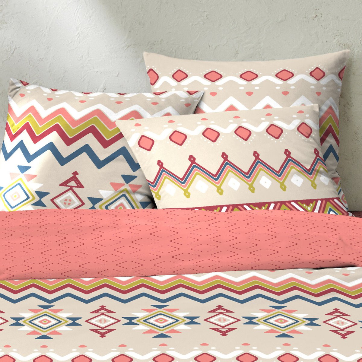 housse de couette avec taie(s) en coton, Amarok taupe, C DESIGN HOME TEXTILE