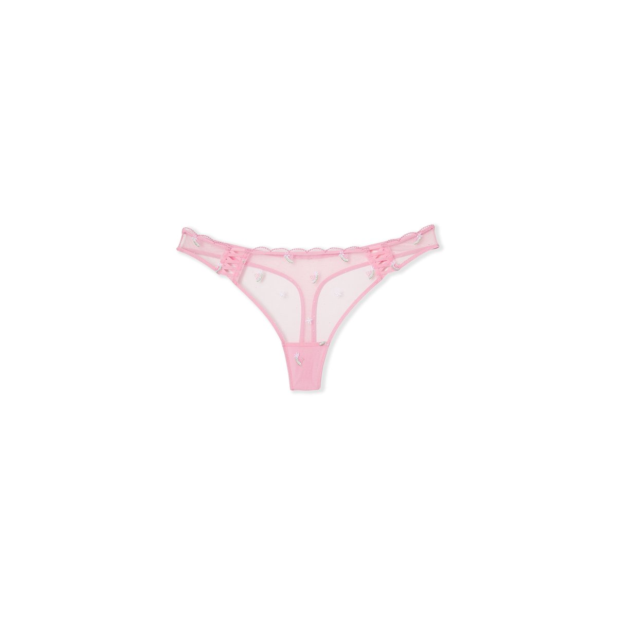 String en tulle à motifs MOCKTAIL imp fond rose, ETAM