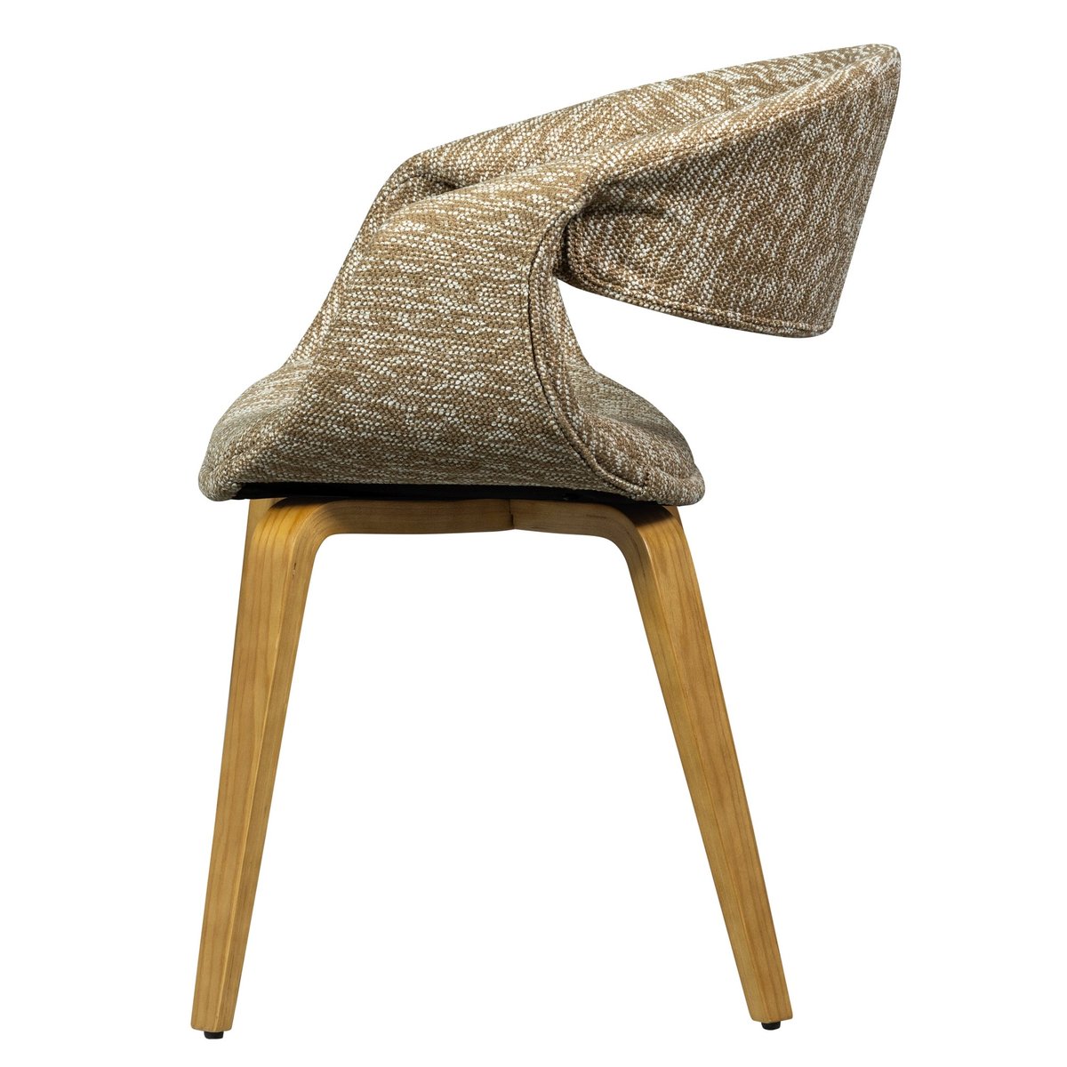 Lot de 2 chaises de table en bois et polyester YOSSI bleu, WOOOD