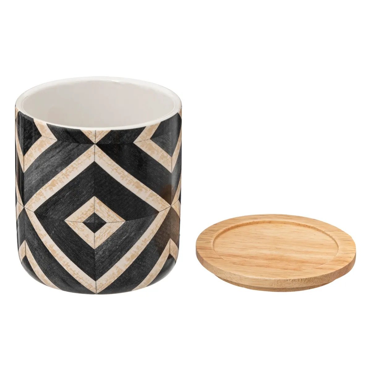 Pot a cotons Collection Geo-ethnique beige, EDEN