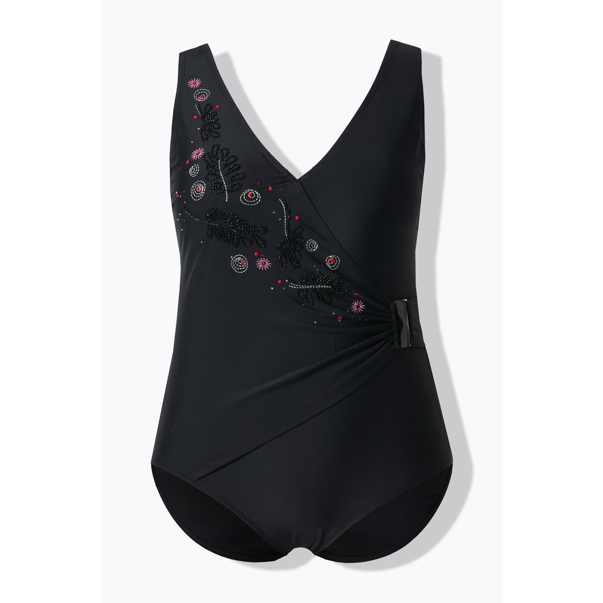 Maillot de bain effet cache-cœur noir, ULLA POPKEN