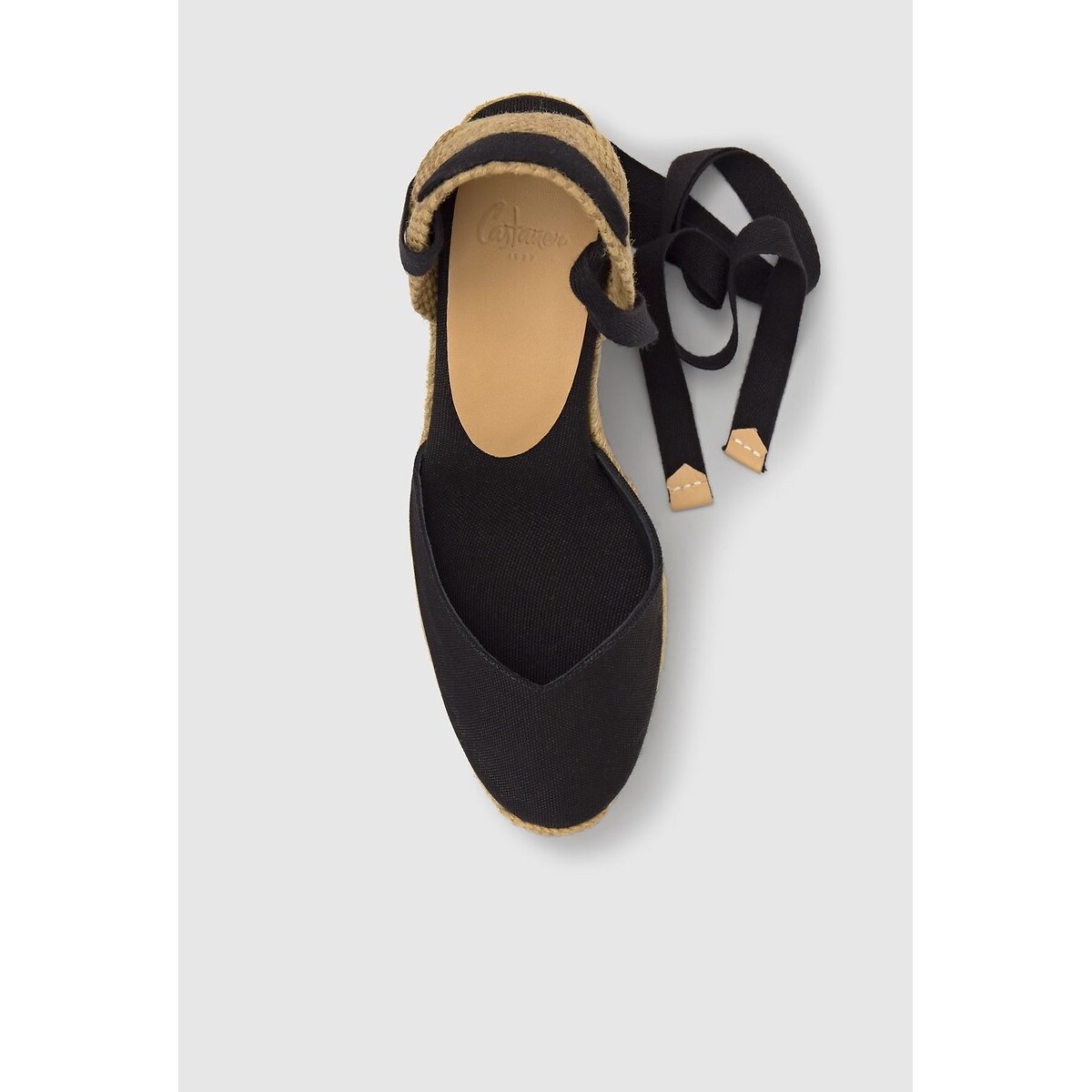 Chiara Canvas Platform Wedge Espadrilles black, CASTANER