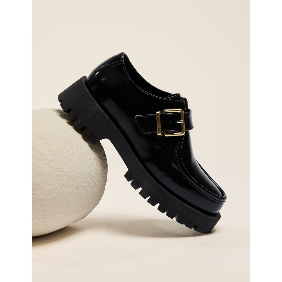 Derbies LIOR cuir box noir, ODAJE